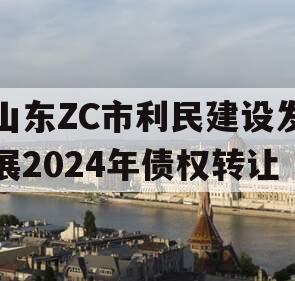 山东ZC市利民建设发展2024年债权转让