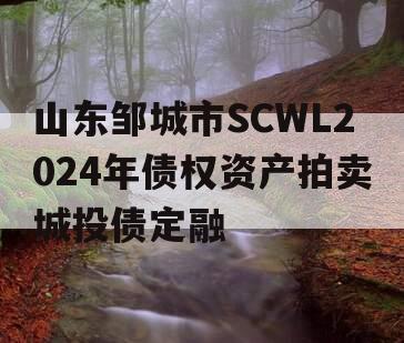 山东邹城市SCWL2024年债权资产拍卖城投债定融