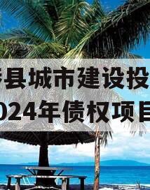 武陟县城市建设投资开发2024年债权项目