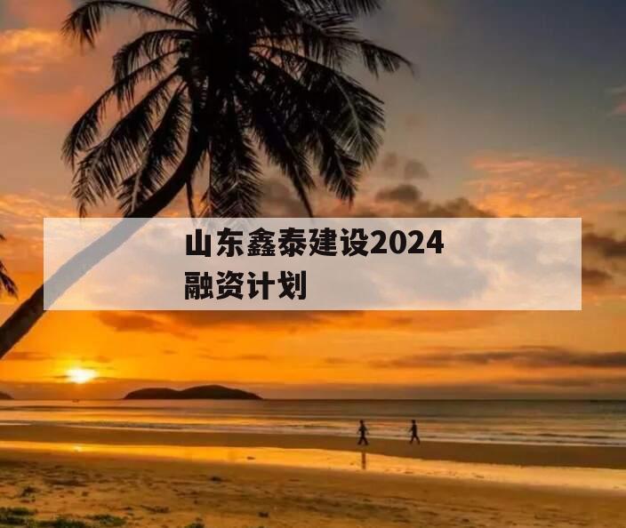 山东鑫泰建设2024融资计划