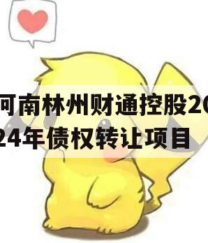 河南林州财通控股2024年债权转让项目