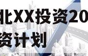 湖北XX投资2024融资计划