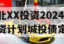 湖北XX投资2024融资计划城投债定融