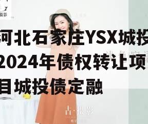 河北石家庄YSX城投2024年债权转让项目城投债定融