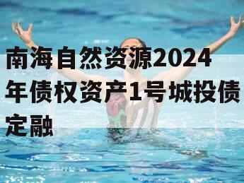 南海自然资源2024年债权资产1号城投债定融