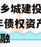 山东金乡城建投资运营2024年债权资产城投债定融