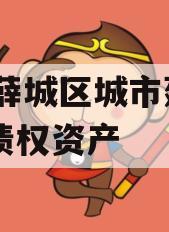 枣庄薛城区城市建设2024债权资产