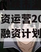 河南三门峡市湖滨国有资本投资运营2024年债权融资计划城投债定融