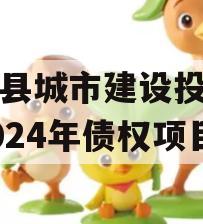 武陟县城市建设投资开发2024年债权项目