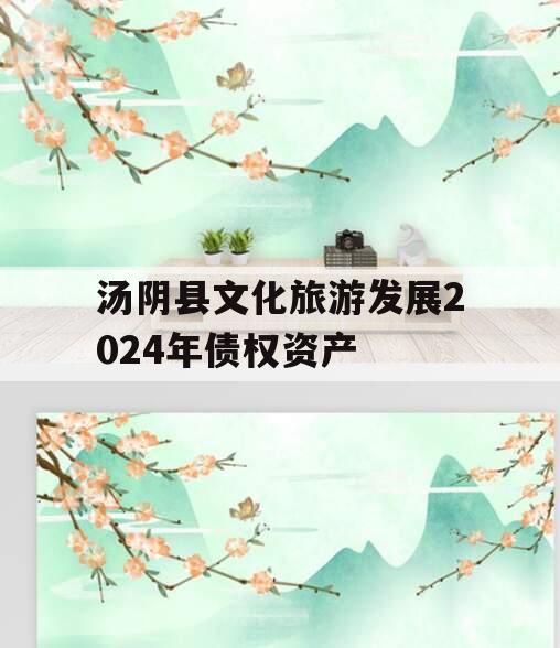 汤阴县文化旅游发展2024年债权资产