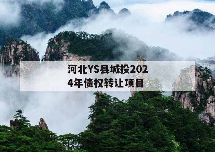 河北YS县城投2024年债权转让项目