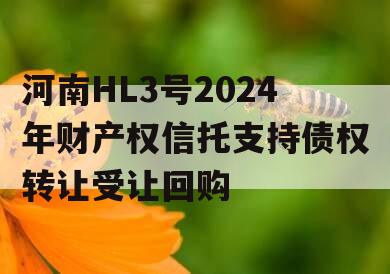 河南HL3号2024年财产权信托支持债权转让受让回购