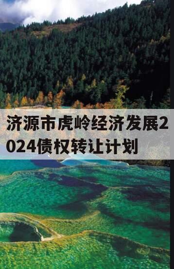 济源市虎岭经济发展2024债权转让计划