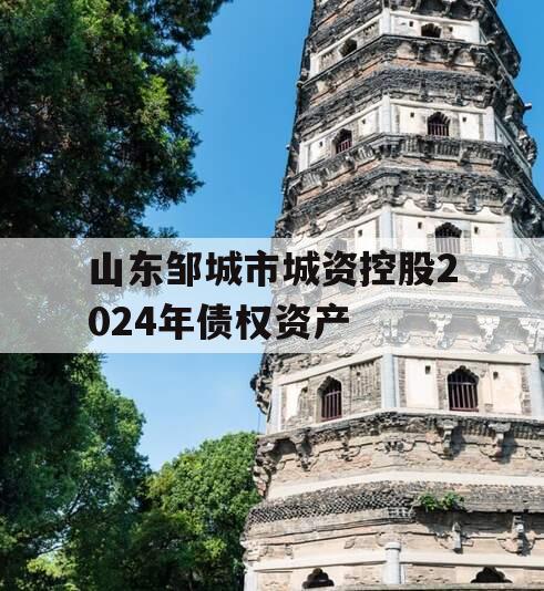 山东邹城市城资控股2024年债权资产