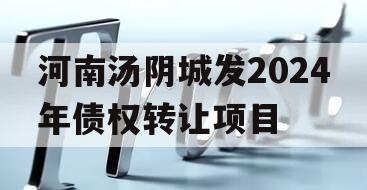 河南汤阴城发2024年债权转让项目