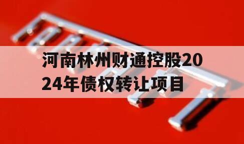 河南林州财通控股2024年债权转让项目