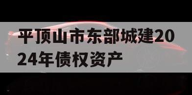 平顶山市东部城建2024年债权资产