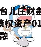 山东台儿庄财金2024年债权资产01城投债定融