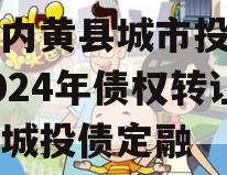 河南内黄县城市投资开发2024年债权转让项目城投债定融