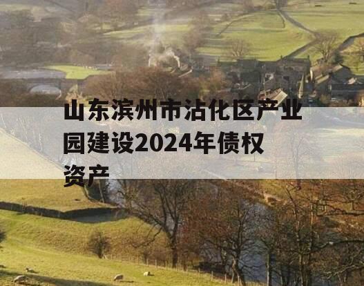 山东滨州市沾化区产业园建设2024年债权资产