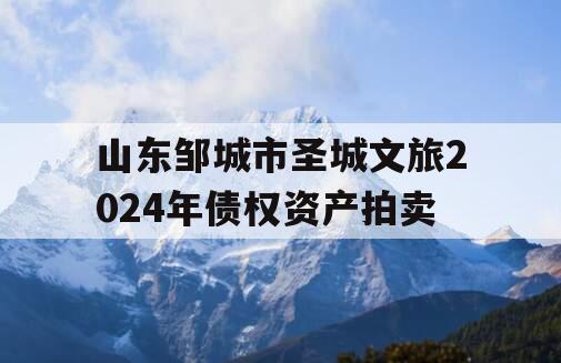 山东邹城市圣城文旅2024年债权资产拍卖