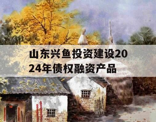 山东兴鱼投资建设2024年债权融资产品