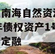 山东南海自然资源2024年债权资产1号城投债定融