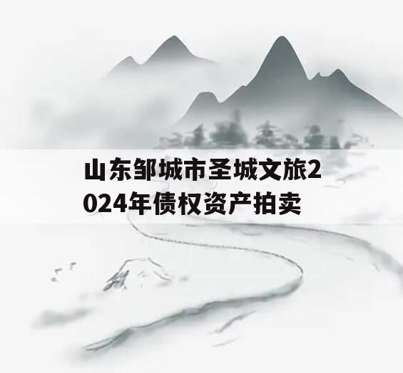 山东邹城市圣城文旅2024年债权资产拍卖