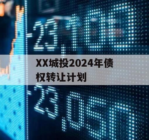 XX城投2024年债权转让计划