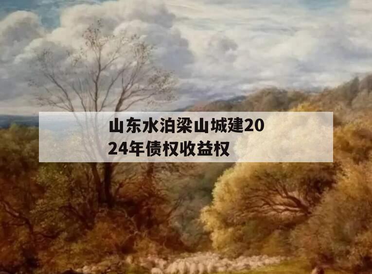 山东水泊梁山城建2024年债权收益权