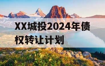 XX城投2024年债权转让计划