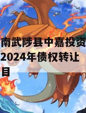 河南武陟县中嘉投资运营2024年债权转让项目