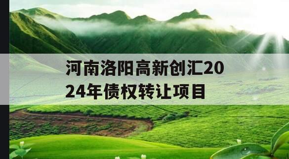 河南洛阳高新创汇2024年债权转让项目