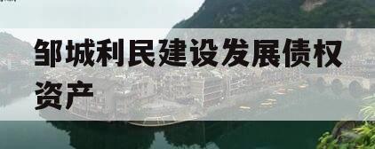 邹城利民建设发展债权资产